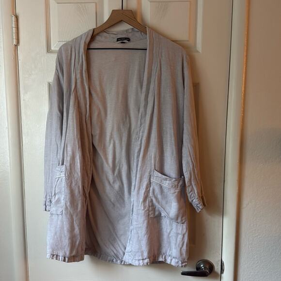 James Perse Women's Linen Robe Shirt Dress size 0 - Picture 1 of 6